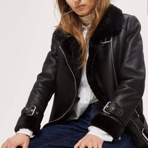 Topshop Shearling Jacket